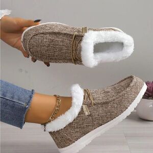 Super cute & cozy slip on Hey Dude style shoes  brand new. Never worn.